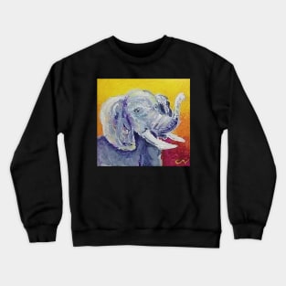 Elephant at Sunset I Crewneck Sweatshirt